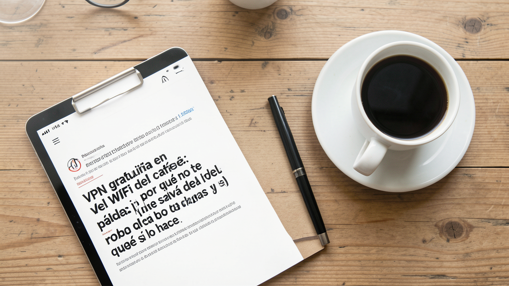 Detalle fotográfico relacionado con VPN gratuita en el WiFi del café: por qué no te salva del robo de datos y qué sí lo hace